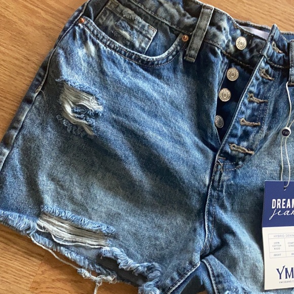 High waist denim shorts - Picture 4 of 4